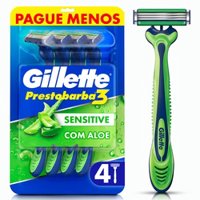 Aparelho Barbear Gillette Presto3 Sens 4un Aloe