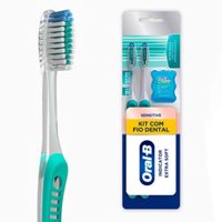 Escova Dental Oral B 2un + Fio Dental