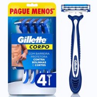 Aparelho Barbear Gillette Corpo 4un.