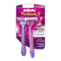 Aparelho Barbear Gillette Presto3 2un Fem Rosa