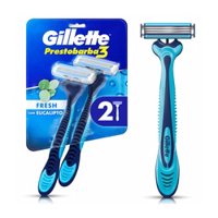 Aparelho Barbear Gillette Presto3 Freshampoo 2un Euc