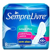 Absorvente S Livre Max 8un Abas Seca Fit*