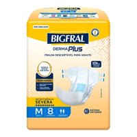 Fralda Ger Bigfral D/plus Md 8un