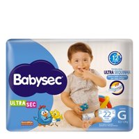 Fralda Babysec Jumbo Ultrasec Gd 22un