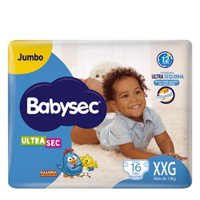 Fralda Babysec Jumbo Ultrasec Xxg 16un