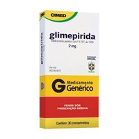 Glimepirida 2mg 30cp Cimed