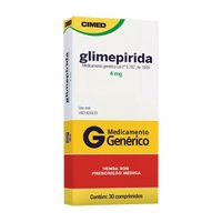 Glimepirida 4mg 30cp Cimed