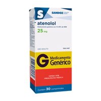Atenolol 25mg 30cp Sandoz