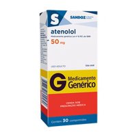 Atenolol 50mg 30cp Sandoz