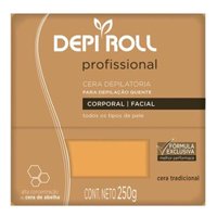 Depiroll Cera Quente 250g Mel Bloco